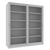 Armadio per archivio documenti da ufficio con piani interni regolabili in altezza e ante in rete cm. 180x60x200H