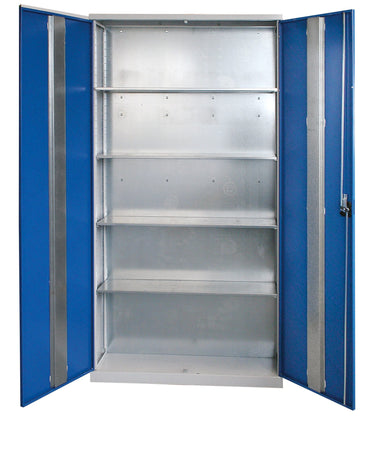 Armadio metallico con ripiani regolabili per minuteria cm. 70x27,5x195h