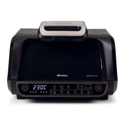 ARIETE AIR FRYER GRILL 2IN1 (4635/00) - FRIGGITRICE AD ARIA + GRIGLIA / BISTECCHIERA - 8L - TOUCH CONTROL - 8 PROGRAMMI COTTURA - 1700W