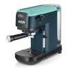 ARIETE LIGHT AQUAMARINE (1399/17) - MACCHINA PER CAFFE'' ESPRESSO - POLVERE E CIALDE - 1 O 2 TAZZE - CAPPUCCINATORE - PRESSIONE 15 BAR - 1300W