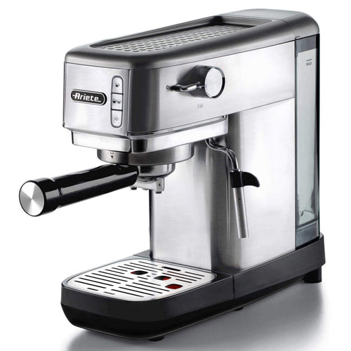 ARIETE METAL (1380/10) - MACCHINA PER CAFFE'''' ESPRESSO - POLVERE E CIALDE - CAPPUCCINATORE - PRESSIONE 15 BAR - 1300W