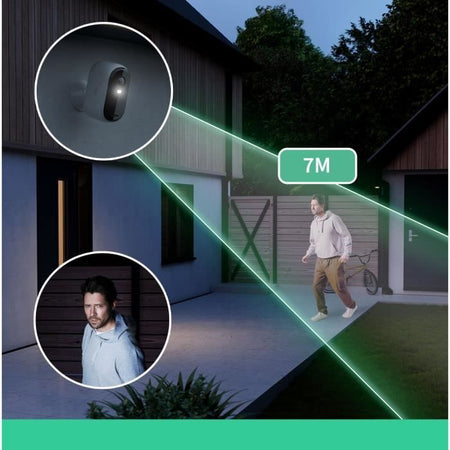 Telecamera di sorveglianza - ARLO - Essential2 2K - Visione notturna a colori - Durata della batteria di 6 mesi - Confezione da 2