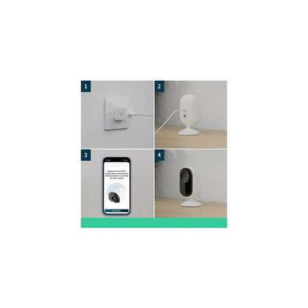 Telecamera di sorveglianza - ARLO - VMC3260-100EUS - Risoluzione 2K - Visione notturna a colori - Durata della batteria 6 mesi