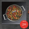 Pentola - ARTHUR MARTIN - AM0063 - 20 cm con coperchio - Alluminio forgiato - Tutte le fonti di calore compresa induzione + forno