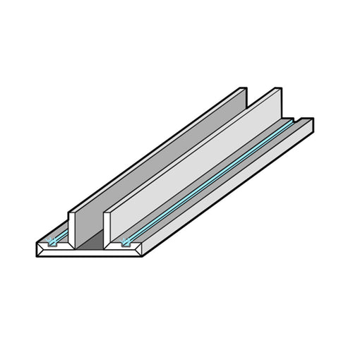 Profilo in cartongesso di mm. 13 + dissipatore in alluminio per strip LED - Prezzo al Metro