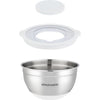 Set di insalatiere - ARTHUR MARTIN - AM486 - 16-20-24 cm - Coperchi ermetici - Acciaio inossidabile - Fondo in silicone antiscivolo
