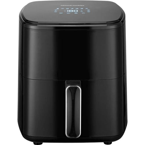 Friggitrice senza olio - ARTHUR MARTIN - Airfryer 5 L - 1400 W - Touch screen - 7 preimpostazioni di cottura - Nero