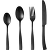 Set posate - ARTHUR MARTIN - AM5136 - 24 pezzi - Acciaio inossidabile - Finitura nera