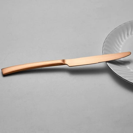 Set posate - ARTHUR MARTIN - AM0056 - 24 pezzi - Acciaio inossidabile - Finitura rame