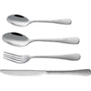 Set posate - ARTHUR MARTIN - AM4463 - 24 pezzi - Acciaio inossidabile - Finitura martellata