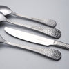 Set posate - ARTHUR MARTIN - AM4463 - 24 pezzi - Acciaio inossidabile - Finitura martellata