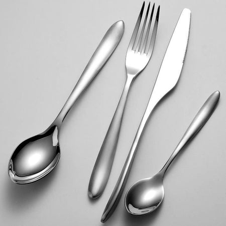 Set posate - ARTHUR MARTIN - AM0211 - 24 pezzi - Acciaio inossidabile - Finitura lucida a specchio