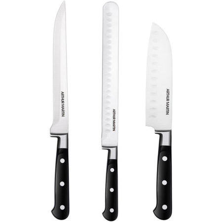 Set di coltelli - ARTHUR MARTIN - AMC1586 - Set di coltelli - 3 pezzi - Nero