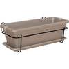 ARTEVASI - Fioriera da balcone venezia kit 50cm tortora 50 x 19,5 x h16,3 cm - 1,16l