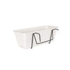 Kit Fioriera ARTEVASI Venezia con riserva d'acqua - 10 L - 49 x 19,5 x 16,6 cm - Bianco