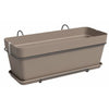 ARTEVASI - Kit fioriera Capri 50cm v2 tortora 50.2 x 28.5 x h20.7 cm - 1.54l