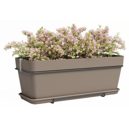 ARTEVASI - Kit fioriera Capri 50cm v2 tortora 50.2 x 28.5 x h20.7 cm - 1.54l