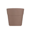 Barattolo di fiori e capri rotondo rotondo - plastica - serbatoio dell'acqua - 35 cm di diametro - taupe - artevasi