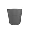 Portavaso rotondo per fiori e piante CAPRI LARGE - Plastica - Serbatoio acqua - diametro 50 cm - Bianco - ARTEVASI