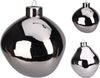 Palline per albero di Natale in vetro color argento decorazioni natalizie