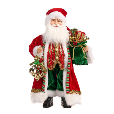 Statuetta decorativa Babbo Natale decorazione natalizia da 48 cm