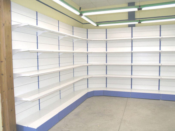 Modulo aggiuntivo scaffale metallico ad angolo di cm. 70x70x250h