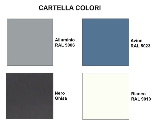 Modulo aggiuntivo scaffalatura metallica ad angolo di cm. 70x70x250h