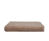 Telo bagno mare spiaggia doccia asciugamano soffice morbide assorbente resistente 100% cotone Tortora con elegante iniziale ricamata