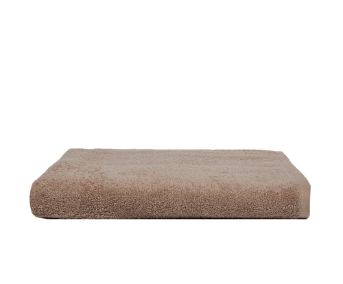 Telo bagno mare spiaggia doccia asciugamano soffice morbide assorbente resistente 100% cotone Tortora con elegante iniziale ricamata