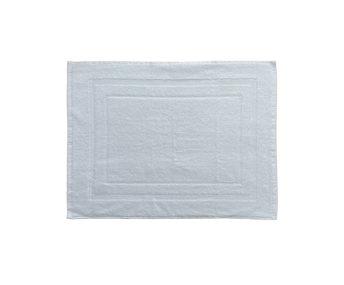 Tappetino Doccia Bagno soffice morbido assorbente resistente 100% cotone BIANCO