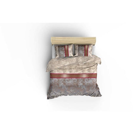 Completo letto - 1 copripiumino 220 x 240 cm + 2 federe 60 x 60 cm - 65% cotone, 35% poliestere - Grigio