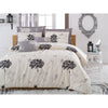 Completo letto - 1 copripiumino 220 x 240 cm + 2 federe 60 x 60 cm - 65% cotone, 35% poliestere - Beige
