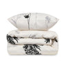 Completo letto - 1 copripiumino 220 x 240 cm + 2 federe 60 x 60 cm - 65% cotone, 35% poliestere - Beige