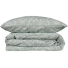 Completo letto - 1 copripiumino 220 x 240 cm + 2 federe 60 x 60 cm - 65% cotone, 35% poliestere - Verde