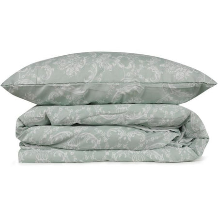 Completo letto - 1 copripiumino 220 x 240 cm + 2 federe 60 x 60 cm - 65% cotone, 35% poliestere - Verde