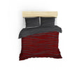 Completo letto - 1 copripiumino 220 x 240 cm + 2 federe 60 x 60 cm - 65% cotone, 35% poliestere - Rosso