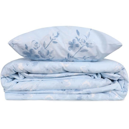 Completo letto - 1 copripiumino 220 x 240 cm + 2 federe 60 x 60 cm - 100% cotone rinforzato - Blu