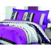 Completo letto - 1 copripiumino 220 x 240 cm + 2 federe 60 x 60 cm - 100% cotone rinforzato - Lilla