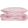 Completo letto - 1 copripiumino 220 x 240 cm + 2 federe 60 x 60 cm - 100% cotone rinforzato - Rosa