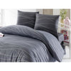 Completo letto - 1 copripiumino 220 x 240 cm + 2 federe 60 x 60 cm - 65% cotone, 35% poliestere - Grigio