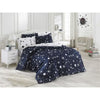Completo letto - 1 copripiumino 220 x 240 cm + 2 federe 60 x 60 cm - 65% cotone, 35% poliestere - Bianco