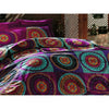 Completo letto - 1 copripiumino 220 x 240 cm + 2 federe 60 x 60 cm - 100% cotone - Fucsia