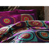 Completo letto - 1 copripiumino 220 x 240 cm + 2 federe 60 x 60 cm - 100% cotone - Fucsia