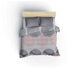 Completo letto - 1 copripiumino 220 x 240 cm + 2 federe 60 x 60 cm - 100% cotone - Grigio