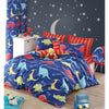 Completo letto - 1 copripiumino 220 x 240 cm + 2 federe 60 x 60 cm - 65% cotone, 35% poliestere - Blu
