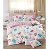 Completo letto - 1 copripiumino 220 x 240 cm + 2 federe 60 x 60 cm - 65% cotone, 35% poliestere - Bianco