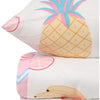 Completo letto - 1 copripiumino 220 x 240 cm + 2 federe 60 x 60 cm - 65% cotone, 35% poliestere - Bianco