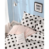 Completo letto - 1 copripiumino 220 x 240 cm + 2 federe 60 x 60 cm - 65% cotone, 35% poliestere - Bianco