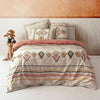 Completo letto - 1 copripiumino 220 x 240 cm + 2 federe 60 x 60 cm - 100% cotone - Rosso