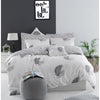 Completo letto - 1 copripiumino 220 x 240 cm + 2 federe 60 x 60 cm - 65% cotone, 35% poliestere - Grigio